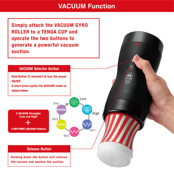 TENGA Vacuum Gyro Roller Set